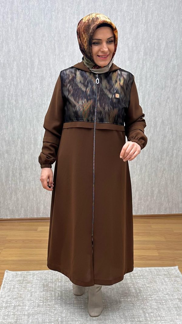 leopar desenli krep kap - Görsel 2