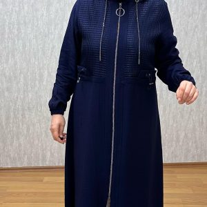 file detaylı lacivert çilek kap