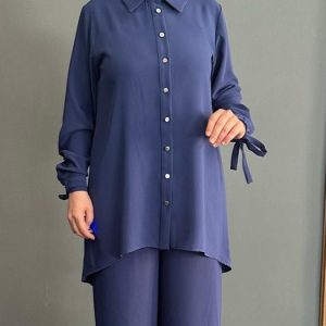 indigo pantolonlu takım