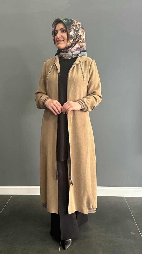 camel renk giy çık kap - Görsel 7