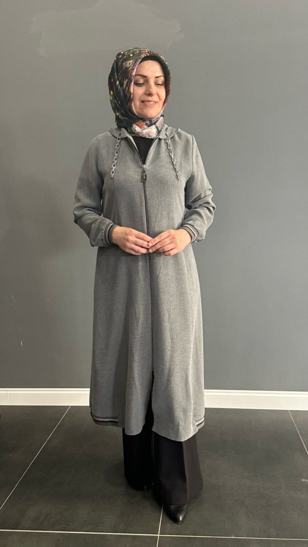 gri renk giy çık kap - Görsel 6