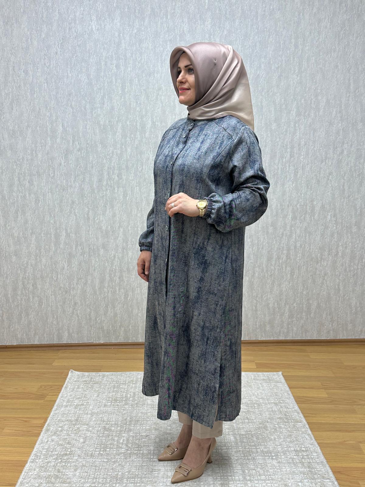 gri belmando tunik - Görsel 4