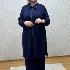 lacivert fermuarlı oysho takım