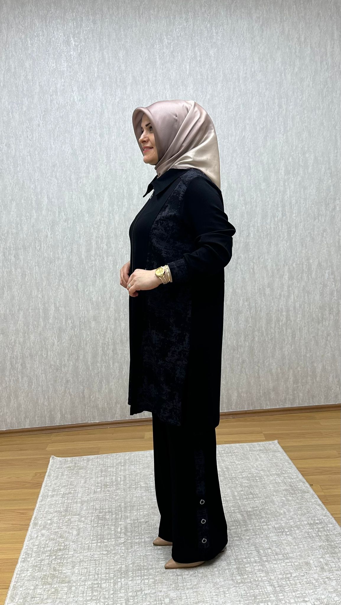 siyah fermuarlı oysho takım - Görsel 4