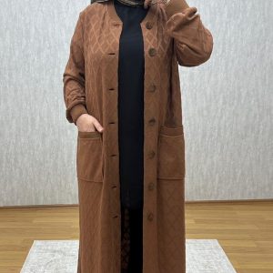 kahve merserize hırka