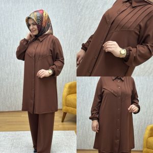 drapeli kahve oysho takım