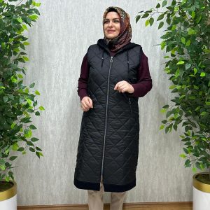 elyaflı kapitone yelek